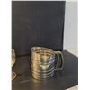 Image 3 : Stainless Steel Vintage Foley Flour Sifter, Glass Wine Glass 6"