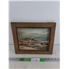 Image 1 : Framed Wall Art Painting by Letendre 12" x 10 1/2", Needs Repair