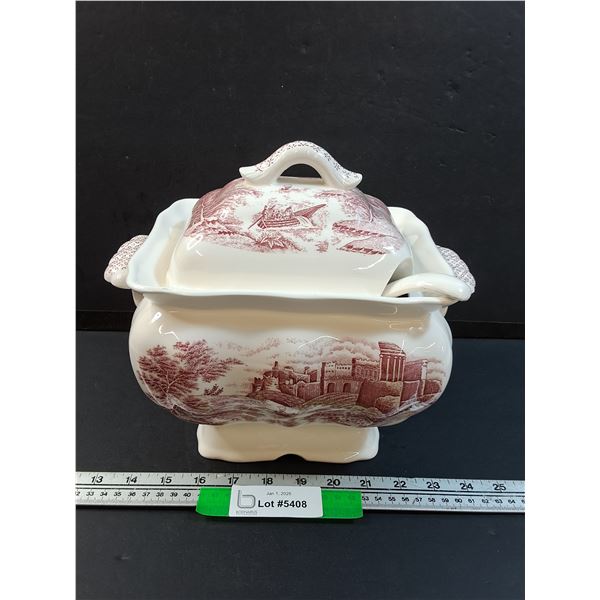 Vintage Electric Ceramic Soup Tureen with Lid, As Is, No Cord, Pickup Preferred