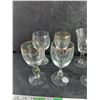 Image 2 : (3) Irish Coffee Goblets w/Gold Color Trim, Glass Goblets