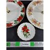 Image 4 : (2) Floral Ceramic Handled Serving Plates 10 1/2", Small Ceramic Matching Plate 5"