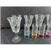 Image 2 : (6) Glass Goblets, (6) Shot Glasses