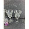 Image 5 : (6) Glass Goblets, (6) Shot Glasses