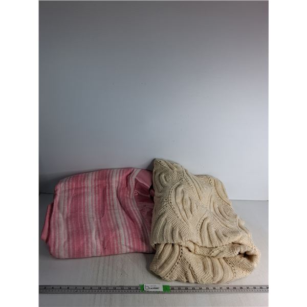 (2) Throw Blankets Up To Approx 66"x 62"