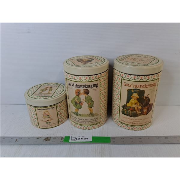 (3) Good Housekeeping Tins Up to 8.5"