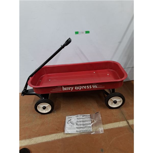 *Henry Express Metal Wagon, 34" x 6" x 13", w/ Operators Manual, Cannot Ship