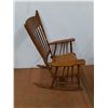 Image 3 : *Vintage Unmarked Wooden Oak Rocking Chair, 30" x 25" x 42", Cannot Ship