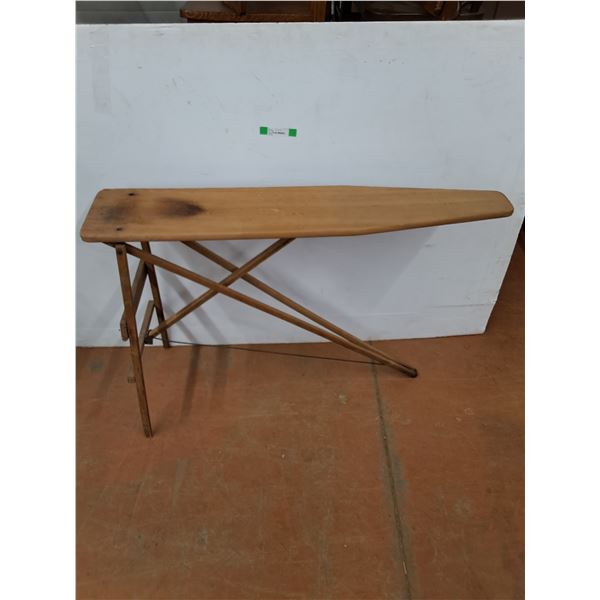 *Antique Wooden Ironing Board, 48" x 10" x 32", Cannot Ship