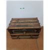 Image 1 : *Antique Steamer Trunk, Some Damage- As Pictured, 18"x 32" x 20", Cannot Ship