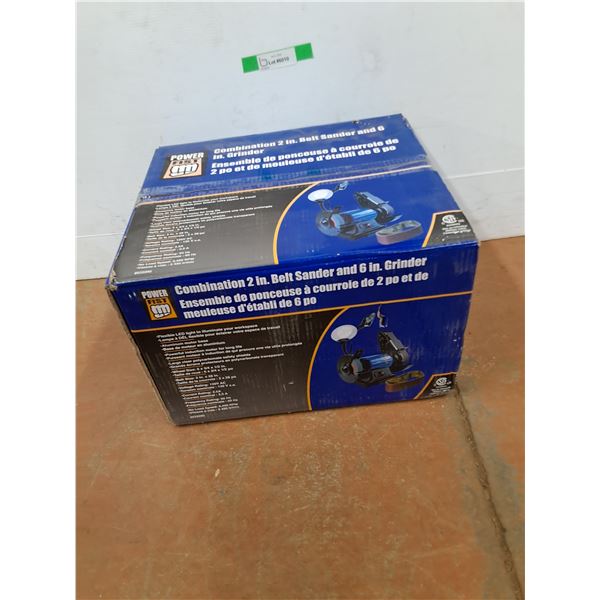 *Powerfist Combination 2" Belt Sander & 6" Grinder, Sealed, NIB - PICK UP ONLY