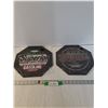 Image 1 : (2) Octogonal Shaped Fantasy Man Cave Signs, Both 12" x 12", Hot Rod Repair, Superior Gasoline