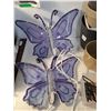 Image 2 : (2) Light Up Butterfly Decor Pieces, Powers On, (8) Flower Pots, Large Light Up Christmas Lights
