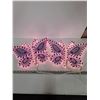 Image 3 : (2) Light Up Butterfly Decor Pieces, Powers On, (8) Flower Pots, Large Light Up Christmas Lights