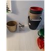 Image 4 : (2) Light Up Butterfly Decor Pieces, Powers On, (8) Flower Pots, Large Light Up Christmas Lights