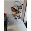 Image 8 : (2) Light Up Butterfly Decor Pieces, Powers On, (8) Flower Pots, Large Light Up Christmas Lights