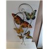 Image 9 : (2) Light Up Butterfly Decor Pieces, Powers On, (8) Flower Pots, Large Light Up Christmas Lights