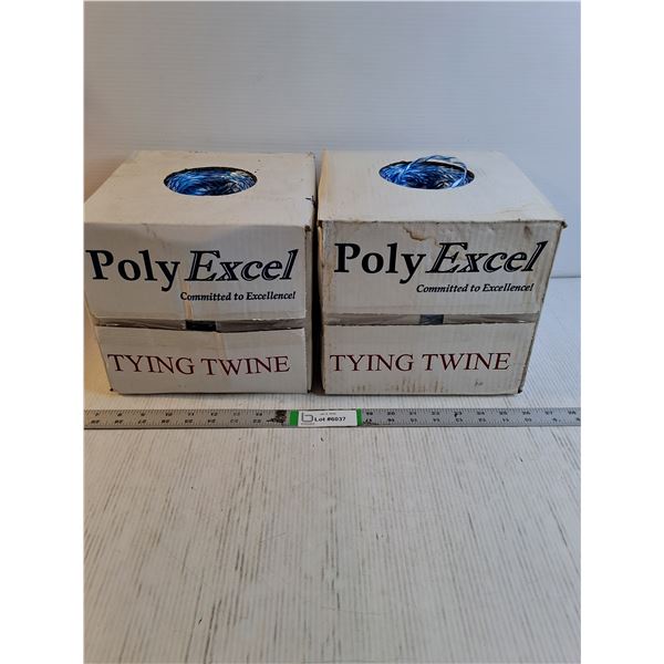 (2) NIB PolyExcel Tying Twine-Blue/White