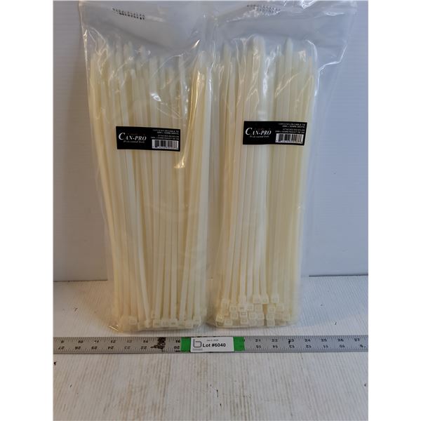 (2) Can-Pro 100 PCS. Nylon Cable Ties