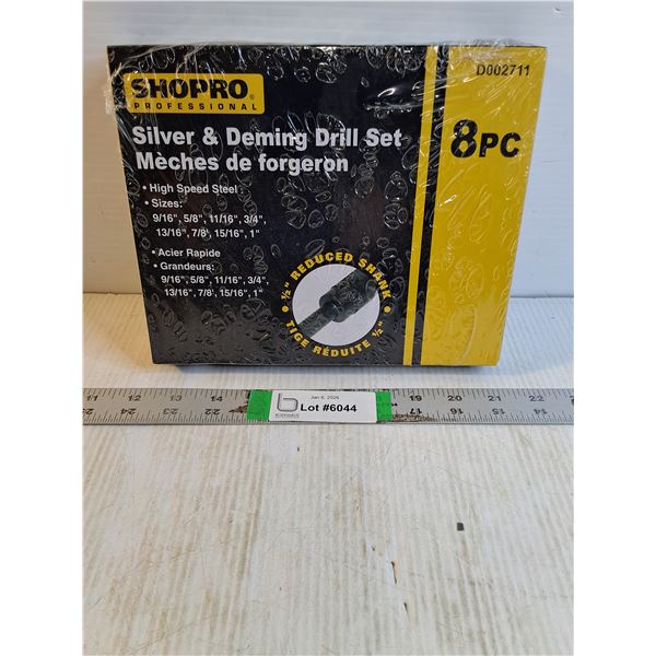 Shopro Silver & Deming Drill Set-NIB sealed