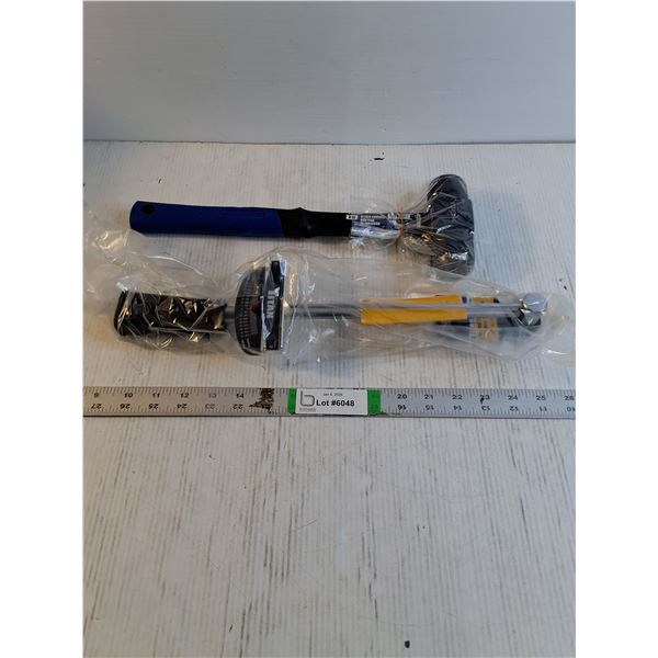 (1) 3 lb. Sledge Hammer and (1) 3/8 Drive Beam Type Torque Wrench