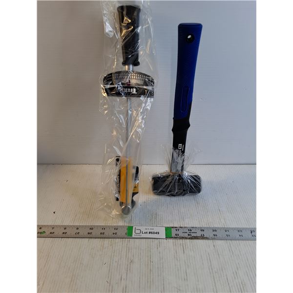 (1) 3 lb. Sledge Hammer and (1) 3/8 Drive Beam Type Torque Wrench