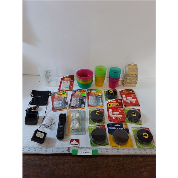 Cord Organizers, Felt Pads, All NIB, Plastic Measuring Cup, Petro Canada Patch, Misc