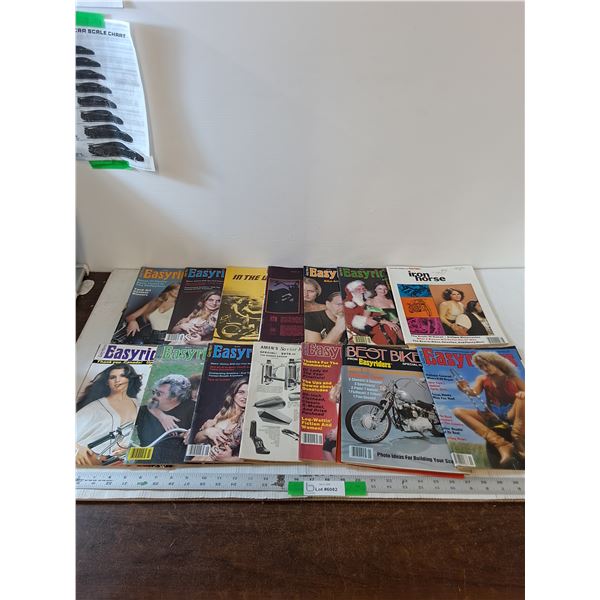 (14) Various Easyriders Magazines