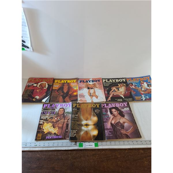 (7) Various Playboy Magazines, 1977 - 1984