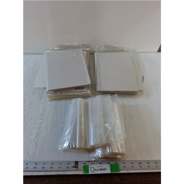 Lot of Plastic Comic / Magazine Protectors, Unknown Amount, Some w/ Cardboard Back