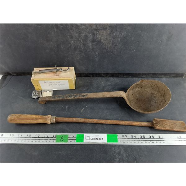 Antique Ear Piercing Gun, Vintage Metal Ladle, Equine Dentistry ...