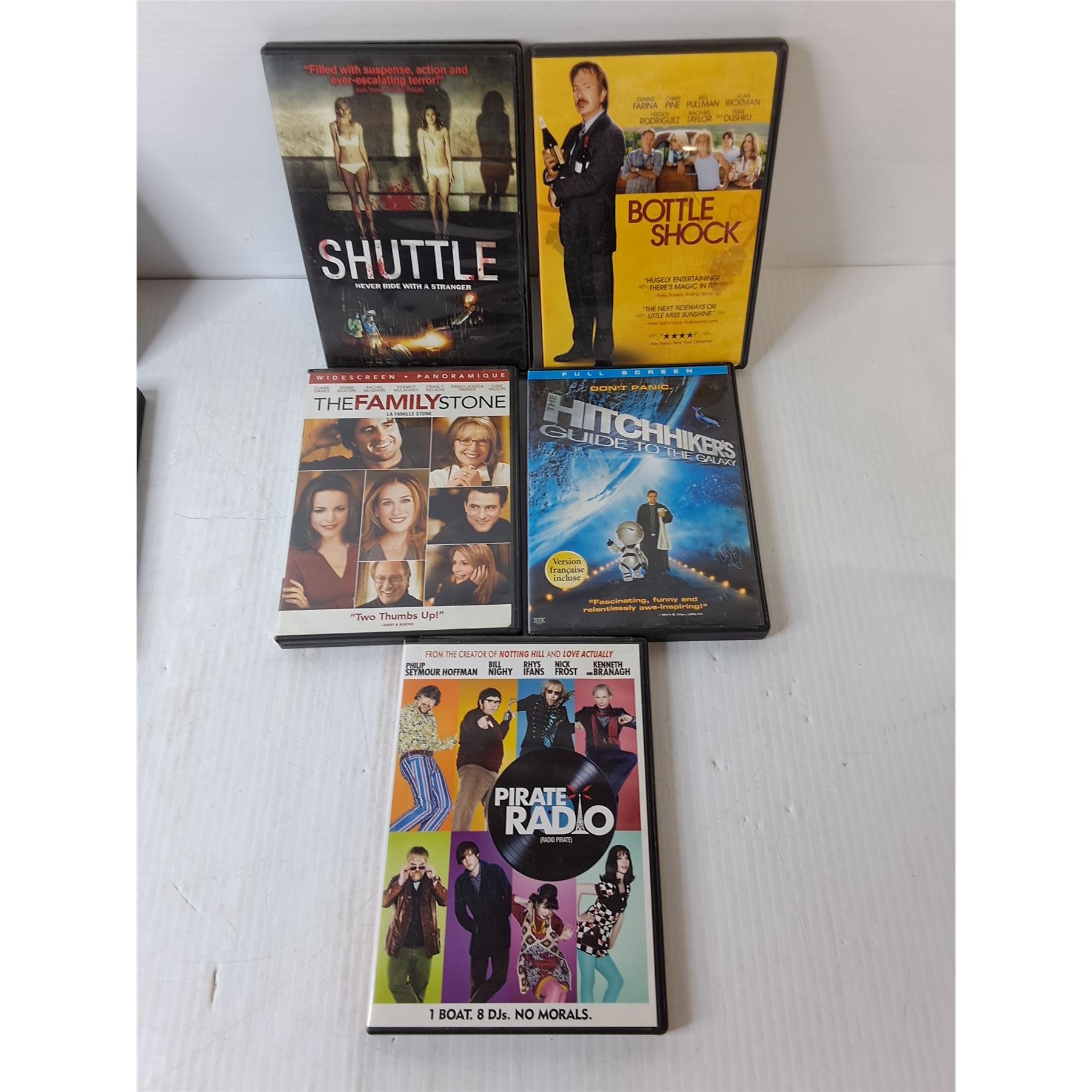 (10) DVDs- Shuttle, Outlander, District 9, Misc. - Bodnarus Auctioneering