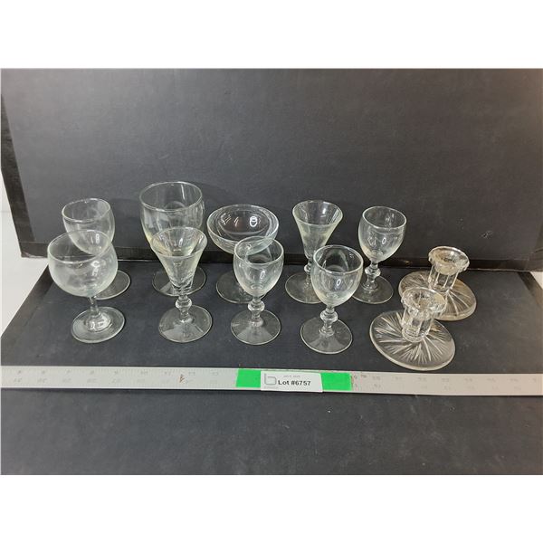 Wine/Shot Glasses & Candleholders