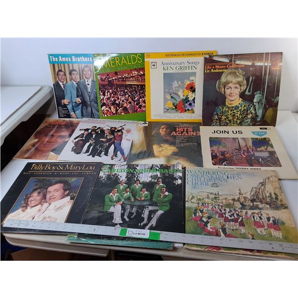 (12) Records- The Ames Brothers, Ken Griffin, Klaus Wunderlich, Misc.