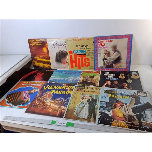 (12) Records- Lawrence Welk, The Kingston Trio, Lesley Duncan, MIsc.