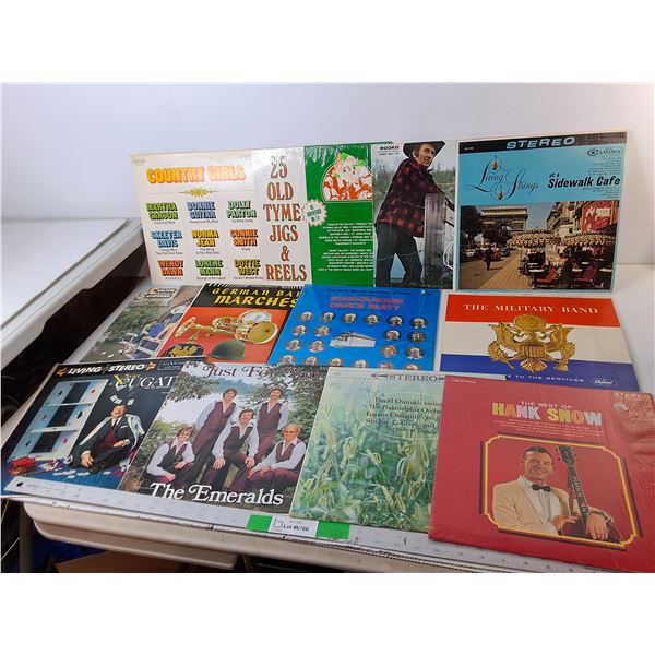 (12) Records- Hank Snow, The Emeralds, Xavier Cugat, Misc.