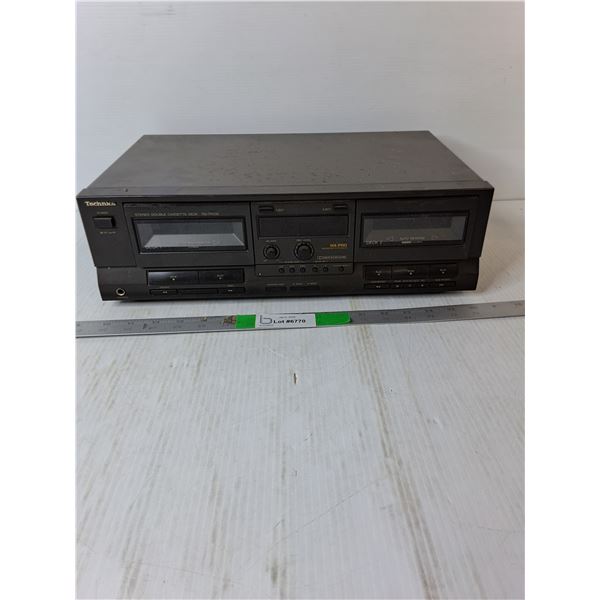 Technics Double Cassette Deck- As Is/No Cord - PICK UP ONLY
