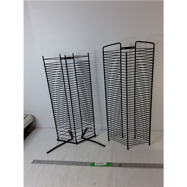 (2) Metal Media Storage Towers Up to 25.25", Cannot Ship
