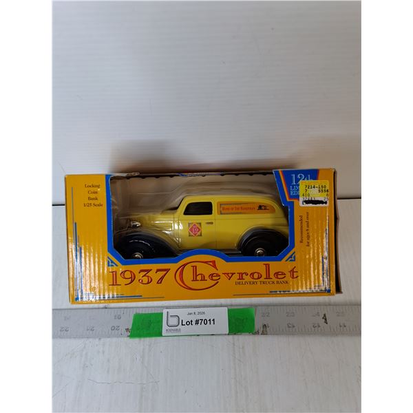 1937 Chevrolet Delivery Truck Coinbank, NIB