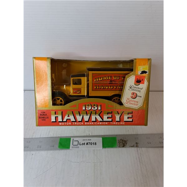 Home Hardware 1931 Hawkeye Truck Bank, NIB