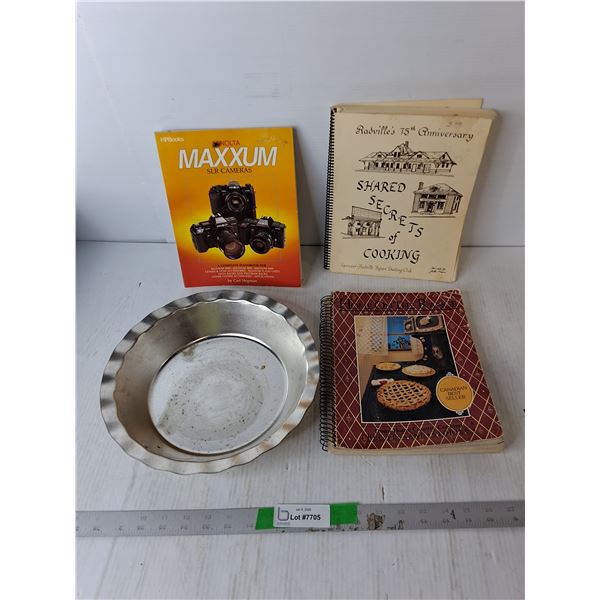Cookbooks, SLR Camera Handbook, Decorative Bowl