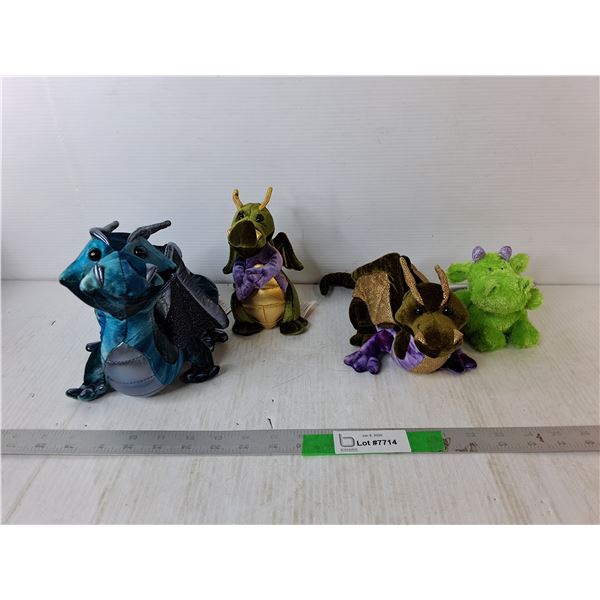 (4) Dragon Stuffies
