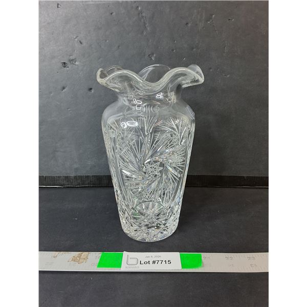 Crystal Vase 8.5"