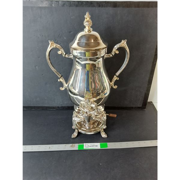 Brass Plated Coffee Urn with Warming Stand 19"