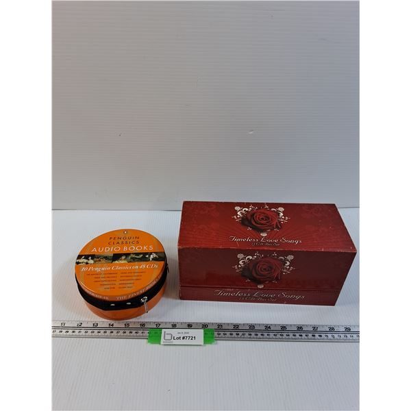 (2) CD Sets: Penguin Classic Audio Books & Timeless Love Songs