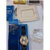 Image 4 : Lot: Change/Coin Purses, Breaking Dawn & New Moon Audio Books, Make-up Mirror, Avon Watch, Misc