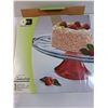 Image 4 : Glass Footed Cake Plate w/Not Original Box - 12" x 4"