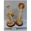Image 1 : (2) Cast Resin Lady Figurines Set - 12" Tall - PICK UP PREFERRED - Fragile