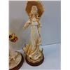 Image 3 : (2) Cast Resin Lady Figurines Set - 12" Tall - PICK UP PREFERRED - Fragile