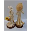 Image 4 : (2) Cast Resin Lady Figurines Set - 12" Tall - PICK UP PREFERRED - Fragile