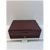 Image 1 : Wooden Cutlery Storage Box - 15" x 11" x 5"